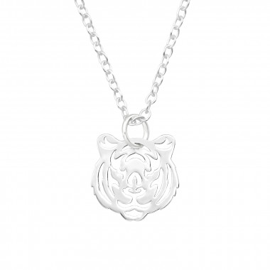 Tiger - 925 Sterling Silver Silver Necklaces SD39215