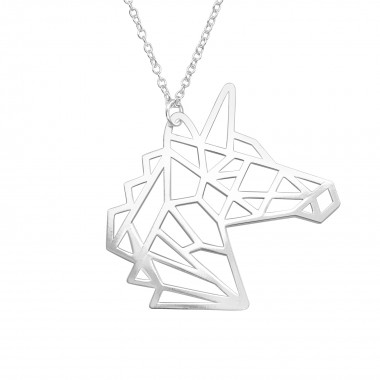 Unicorn - 925 Sterling Silver Silver Necklaces SD39217