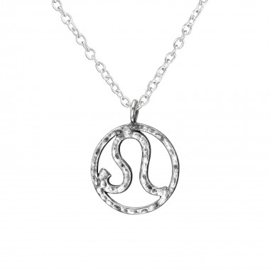 Leo Zodiac Sign - 925 Sterling Silver Silver Necklaces SD39227