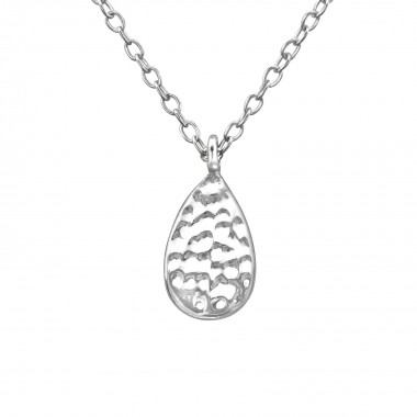 Pear - 925 Sterling Silver Silver Necklaces SD39230