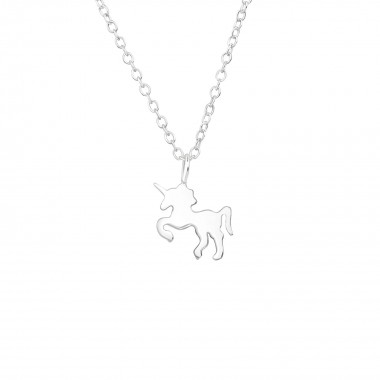 Unicorn - 925 Sterling Silver Silver Necklaces SD39236