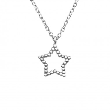 Star - 925 Sterling Silver Silver Necklaces SD39242