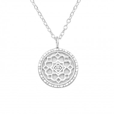 Flower - 925 Sterling Silver Silver Necklaces SD39489