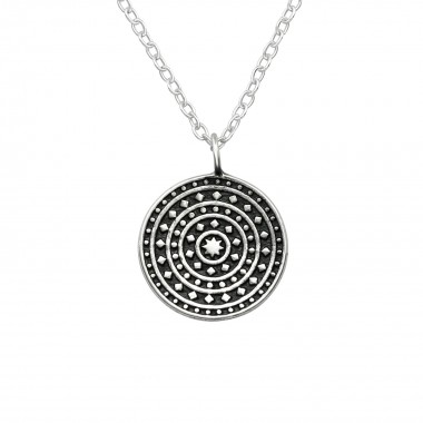Oxidized - 925 Sterling Silver Silver Necklaces SD39490
