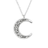 Moon - 925 Sterling Silver Silver Necklaces SD39512