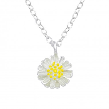 Flower - 925 Sterling Silver Silver Necklaces SD39550