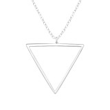 Triangle - 925 Sterling Silver Silver Necklaces SD39711
