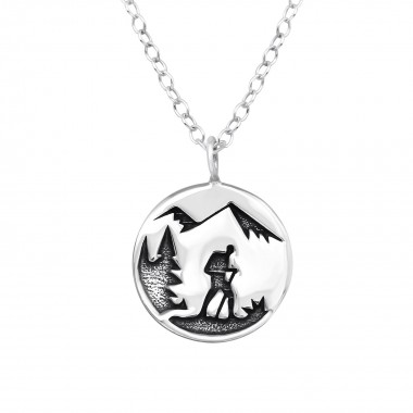 Adventure - 925 Sterling Silver Silver Necklaces SD39804