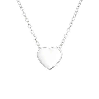 Heart - 925 Sterling Silver Silver Necklaces SD39889