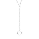 Circle Y - 925 Sterling Silver Silver Necklaces SD39979