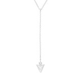 Head Arrow Y - 925 Sterling Silver Silver Necklaces SD40022