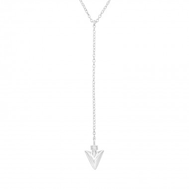 Head Arrow Y - 925 Sterling Silver Silver Necklaces SD40022