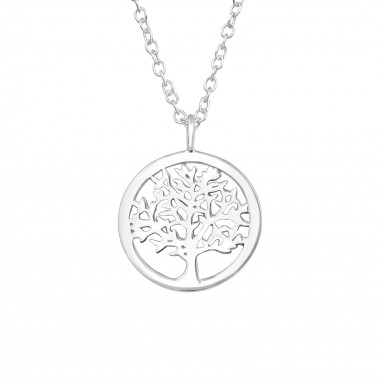 Tree Of Life - 925 Sterling Silver Silver Necklaces SD40035