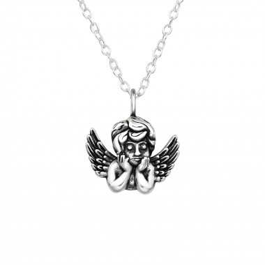Cupid - 925 Sterling Silver Silver Necklaces SD40038