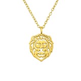 Lion - 925 Sterling Silver Silver Necklaces SD40415