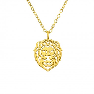 Lion - 925 Sterling Silver Silver Necklaces SD40415