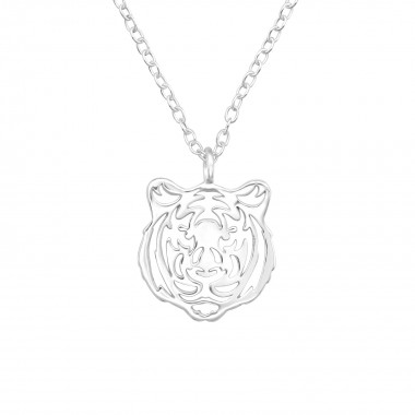 Tiger - 925 Sterling Silver Silver Necklaces SD40420
