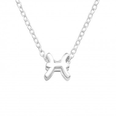 Pisces Zodiac Sign - 925 Sterling Silver Silver Necklaces SD40437