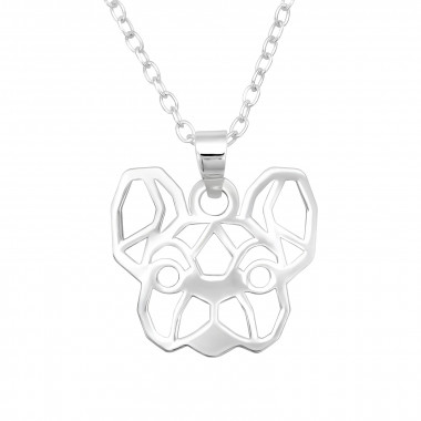 Dog - 925 Sterling Silver Silver Necklaces SD40484