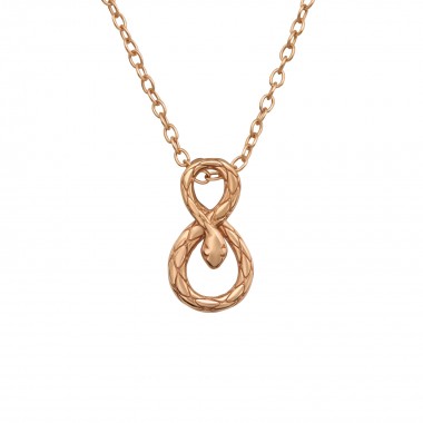 Snake - 925 Sterling Silver Silver Necklaces SD40565