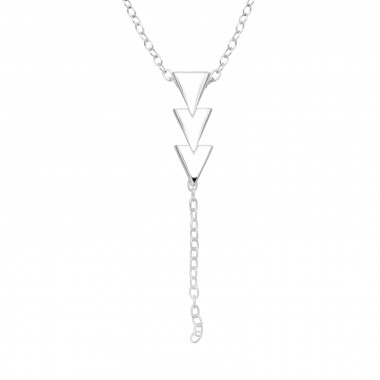 Geometric - 925 Sterling Silver Silver Necklaces SD40570