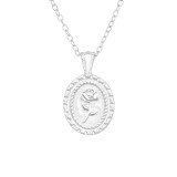 Rose - 925 Sterling Silver Silver Necklaces SD40574