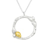 Gold Ladybug - 925 Sterling Silver Silver Necklaces SD40928