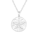 Flower - 925 Sterling Silver Silver Necklaces SD41351