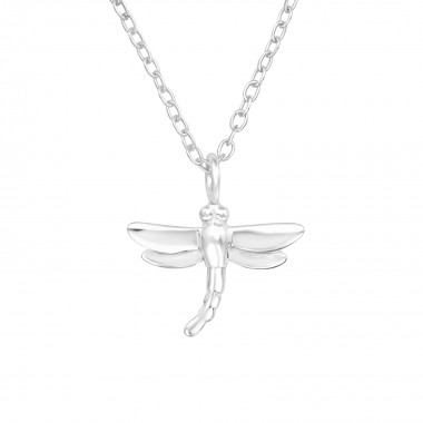 Dragonfly - 925 Sterling Silver Silver Necklaces SD41445
