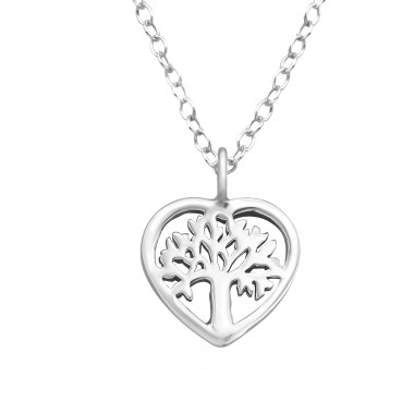 Tree Of Life - 925 Sterling Silver Silver Necklaces SD41571
