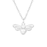 Bee - 925 Sterling Silver Silver Necklaces SD41631