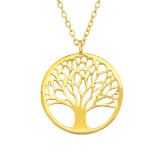 Tree Of Life - 925 Sterling Silver Silver Necklaces SD42121