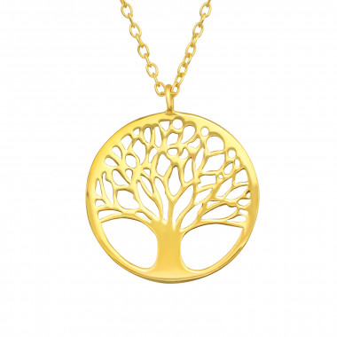 Tree Of Life - 925 Sterling Silver Silver Necklaces SD42121