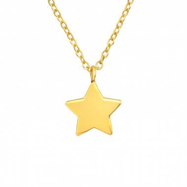 Star - 925 Sterling Silver Silver Necklaces SD42164