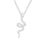 Snake - 925 Sterling Silver Silver Necklaces SD42464