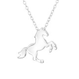 Horse - 925 Sterling Silver Silver Necklaces SD42465