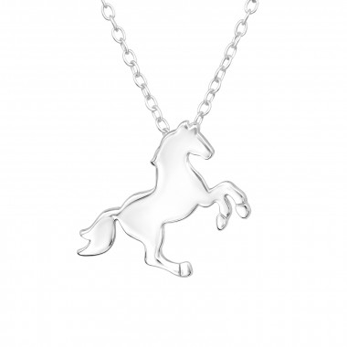 Horse - 925 Sterling Silver Silver Necklaces SD42465