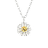 Flower - 925 Sterling Silver Silver Necklaces SD42610