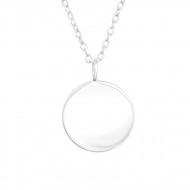 Round - 925 Sterling Silver Silver Necklaces SD43021