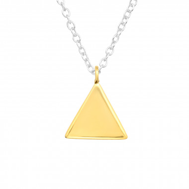 Triangle - 925 Sterling Silver Silver Necklaces SD43088