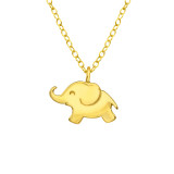Baby Elephant - 925 Sterling Silver Silver Necklaces SD43387