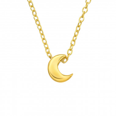 Moon - 925 Sterling Silver Silver Necklaces SD43450