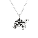 Turtle - 925 Sterling Silver Silver Necklaces SD43499