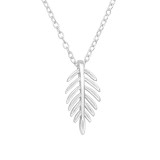 Palm Leaf - 925 Sterling Silver Silver Necklaces SD43501