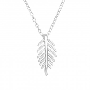 Palm Leaf - 925 Sterling Silver Silver Necklaces SD43501