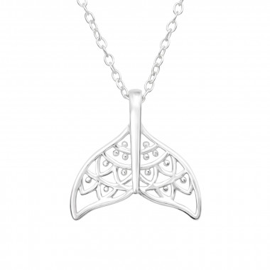 Whale's Tail - 925 Sterling Silver Silver Necklaces SD43502