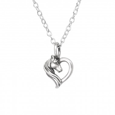 Horse Lover - 925 Sterling Silver Silver Necklaces SD43666