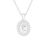 Rose - 925 Sterling Silver Silver Necklaces SD43709