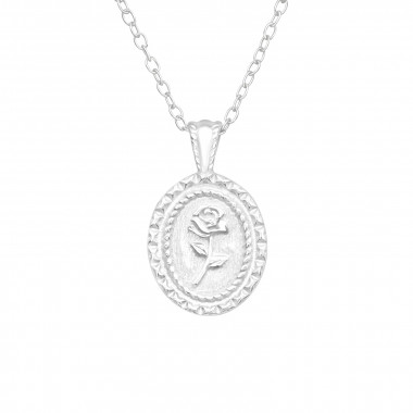 Rose - 925 Sterling Silver Silver Necklaces SD43709