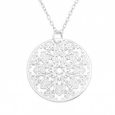 Arabesque - 925 Sterling Silver Silver Necklaces SD43748